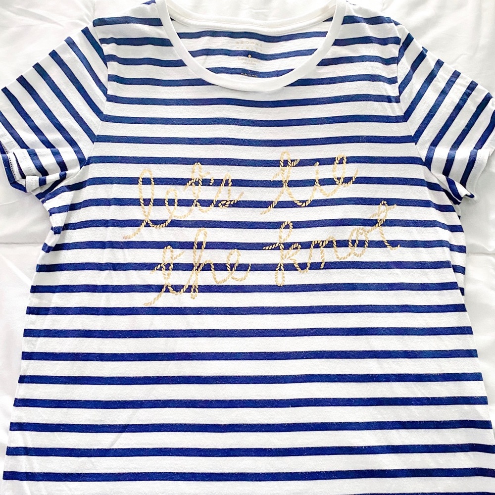 Kate Spade, Lets tie the Knot tee, Size L
